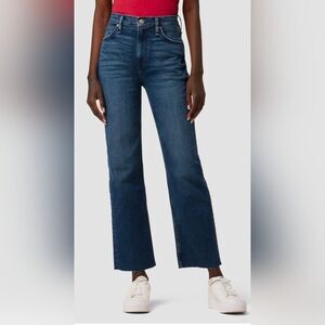 Remi High-Rise Straight Ankle Jean Dark Wash Size 29 Relaxed Leg Stretch Soft